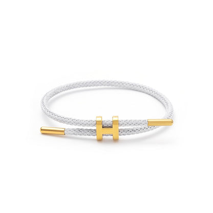 bracelet tressé ORÏA avec fermoir doré