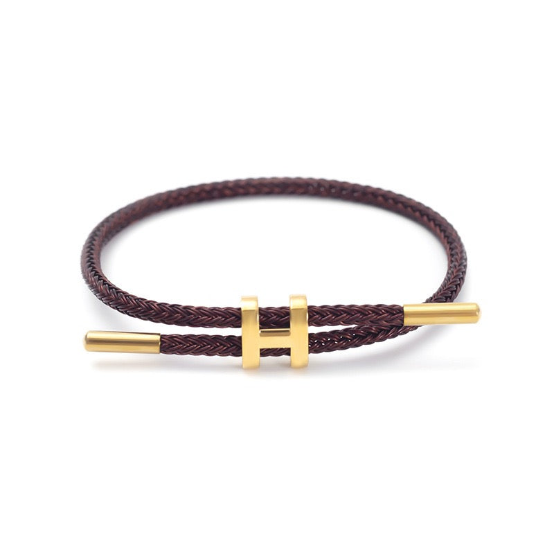 bracelet tressé ORÏA avec fermoir doré