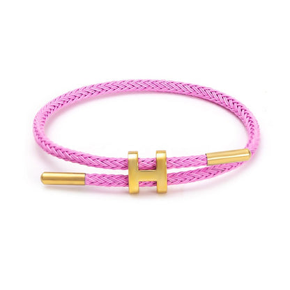 bracelet tressé ORÏA avec fermoir doré